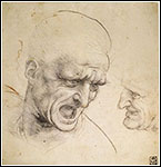 Leonardo da Vinci, 'Exploded' skull, Weimar Sheet