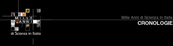 Cronologia Scienze matematiche e fisiche